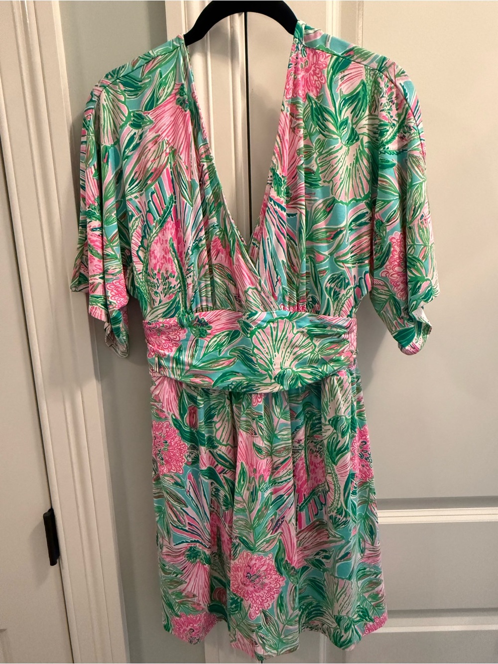 Lilly Pulitzer Parigi Rimper Mint Green and Pink Floral